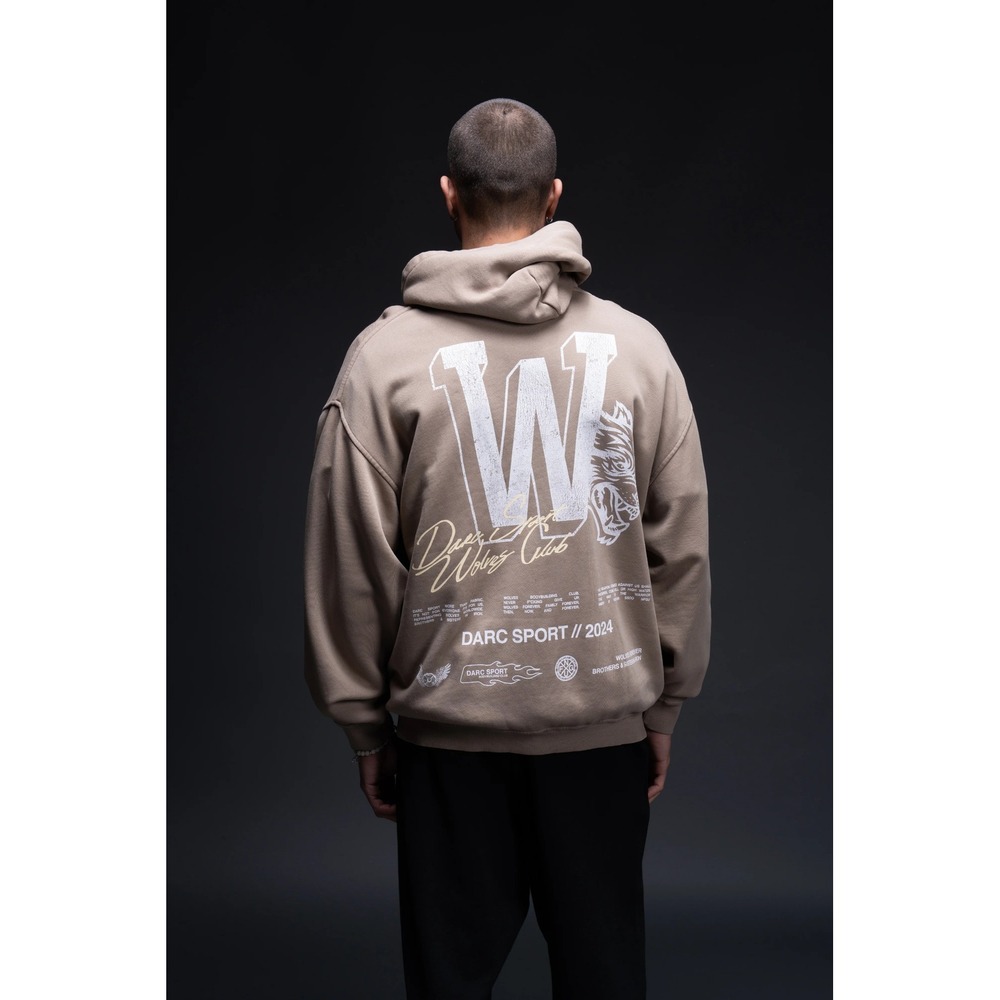 Darc Sport Our Mark Pierce Hoodie Taupe Size Large NWT - Picture 4 of 5